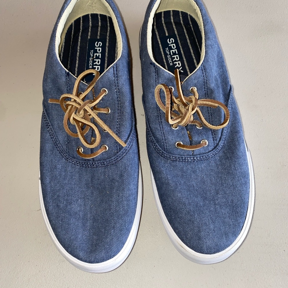 Sperry Men's Blue Canvas Shoes